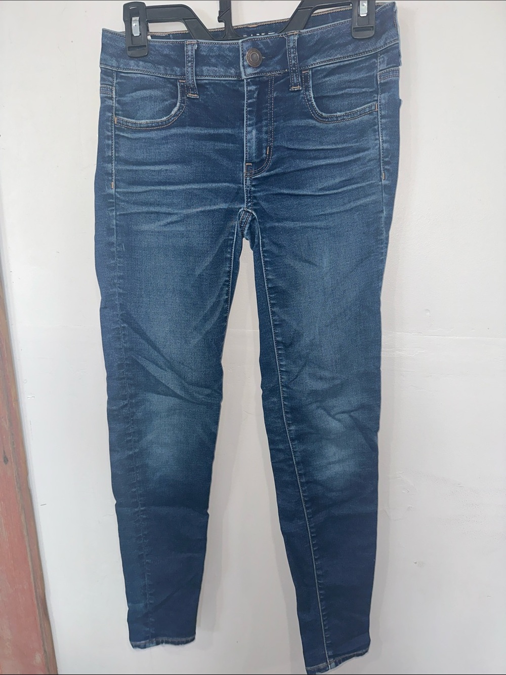 American Eagle Outfitters Women's Skinny Jeans - Dark Blue Wash